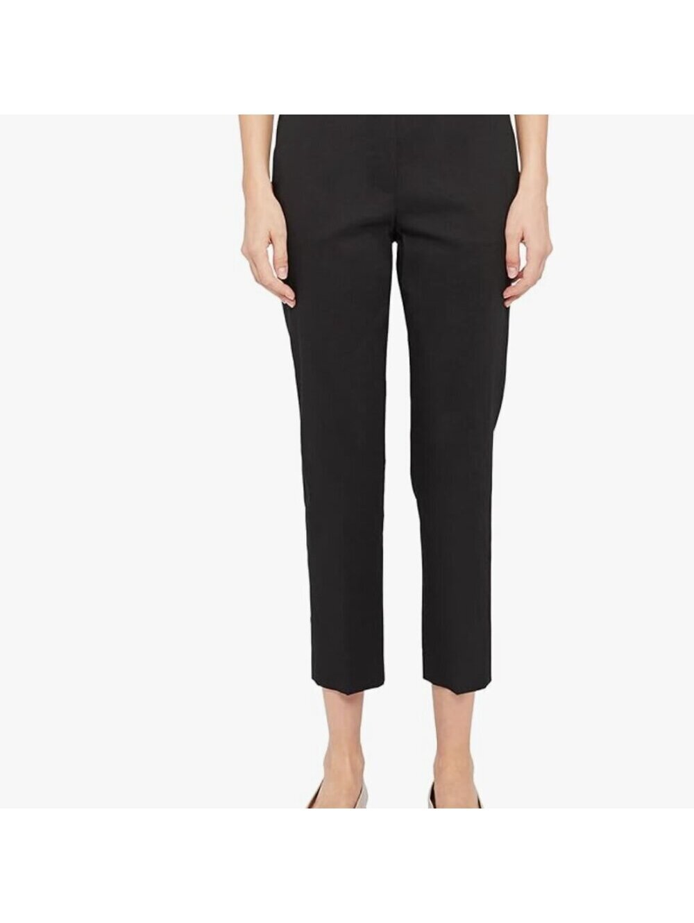 Theory Women's Black Summer Weight Ankle Pants Size 16 Cropped